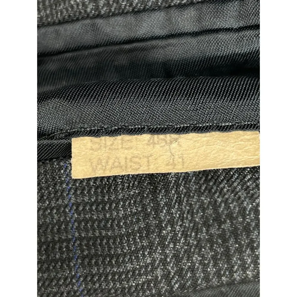 Jos A Bank Blazer Mens 48R Glen Plaid Single 100% Wool Single Breasted Signature